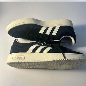 Adidas Men's Black and White Sneakers